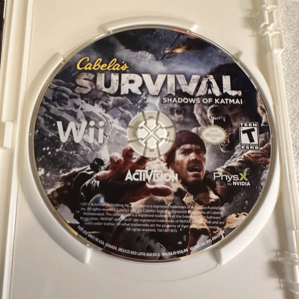 Cabela's Survival: Shadows of Katmai‎ (Nintendo Wii, 2011)